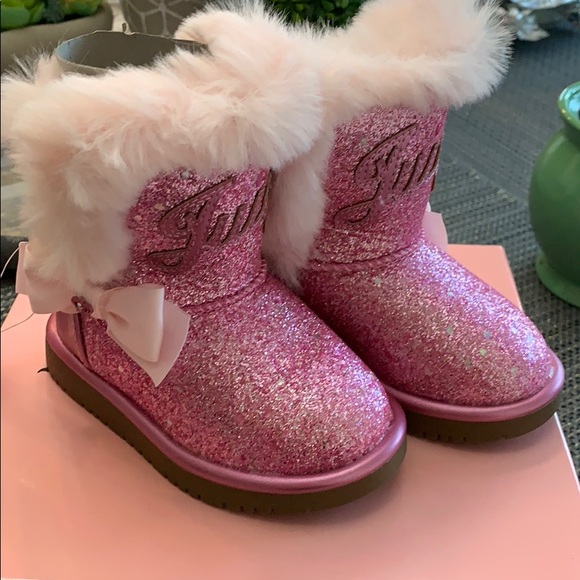 Juicy Couture Little Girl Glitter Boots. NWT - Picture 1 of 6
